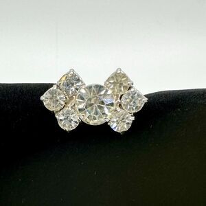 Classic Art Deco Vintage Rhinestone Bar Brooch, Pin